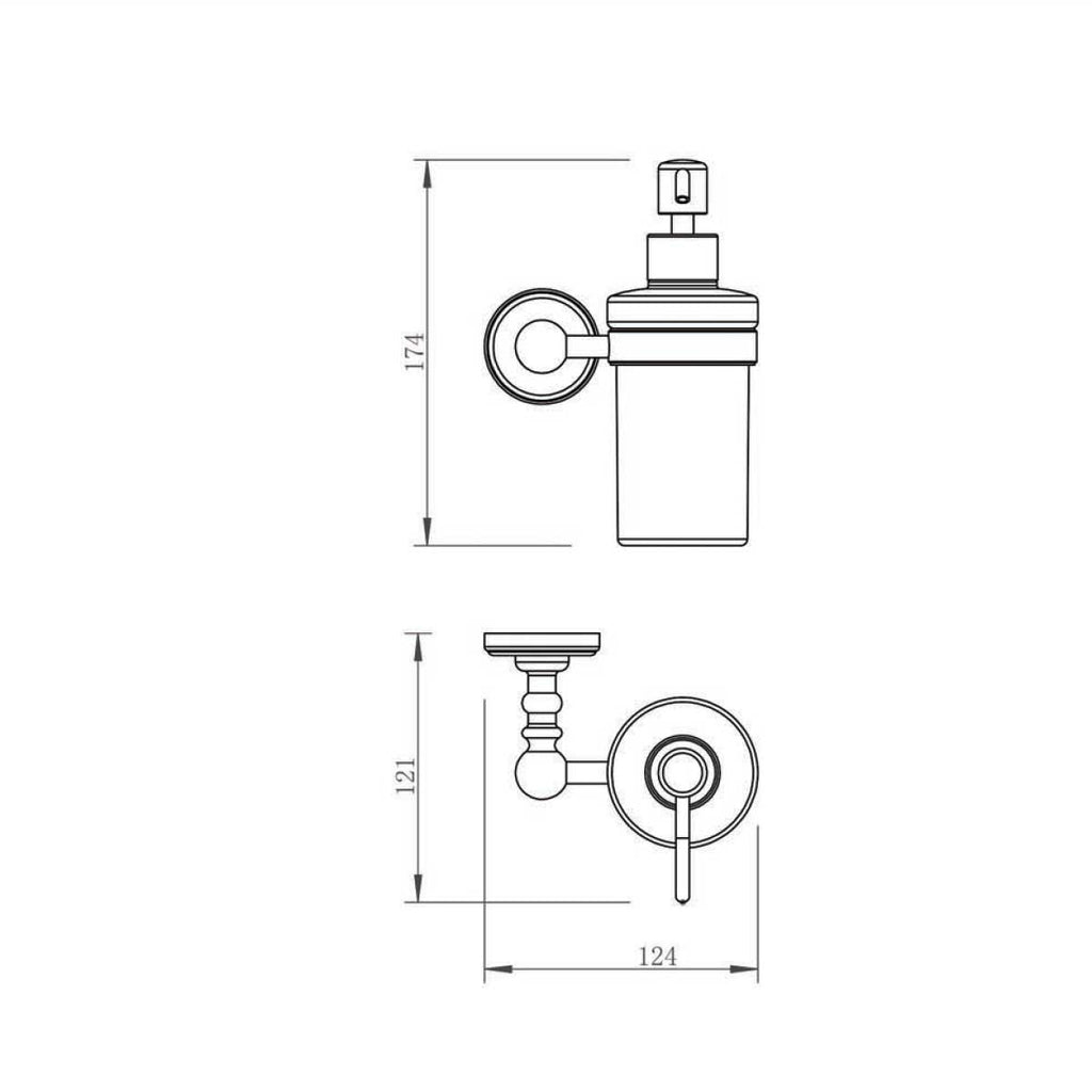 traditional soap dispenser wall mounted