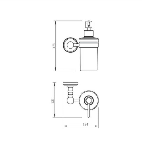 traditional soap dispenser wall mounted