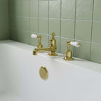 traditional three hole bath mixer tap - deck mounted 