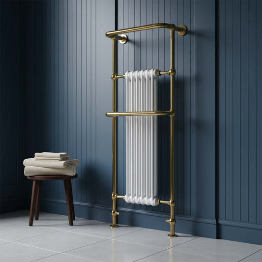 traditional towel radiator gold 
