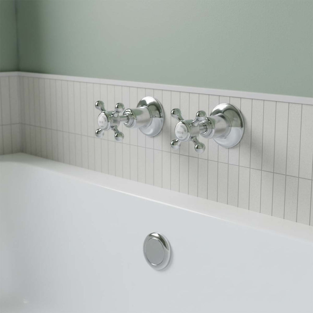traditional wall mounted bath side valves