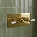 triple concealed thermostatic shower valve 