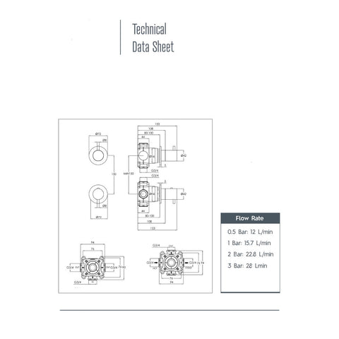 concealed shower valve