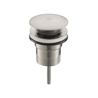universal slotted and unslotted basin waste stainless steel  Main image