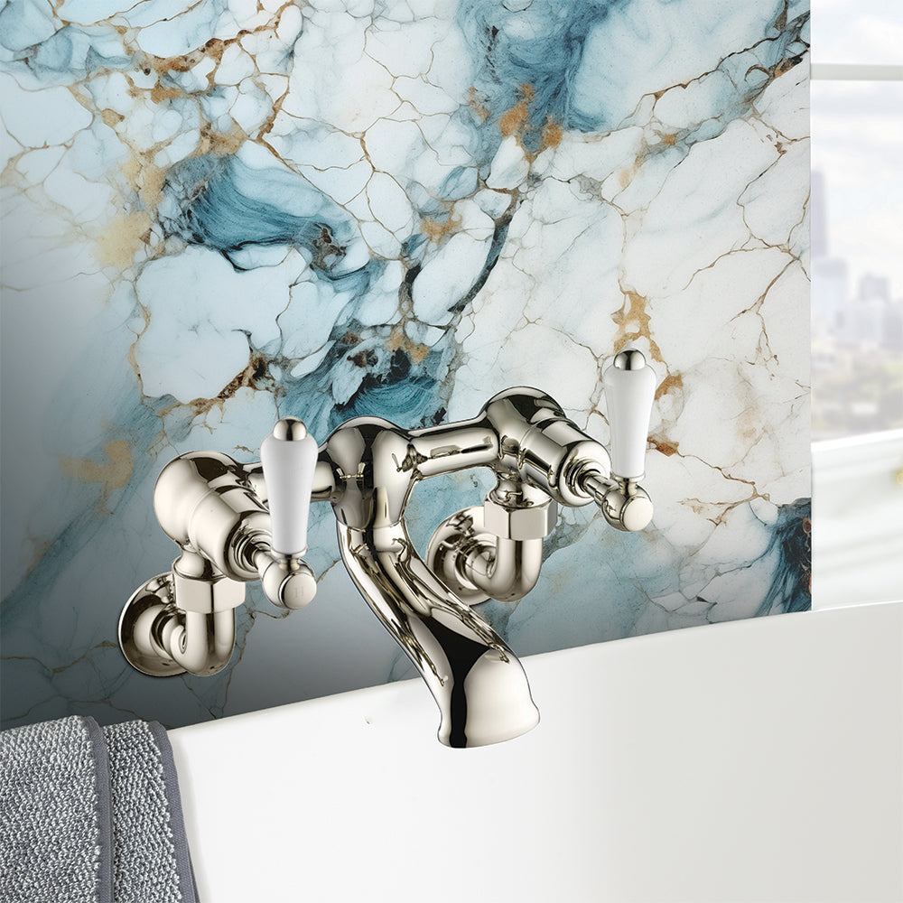 brushed nickel bath filler