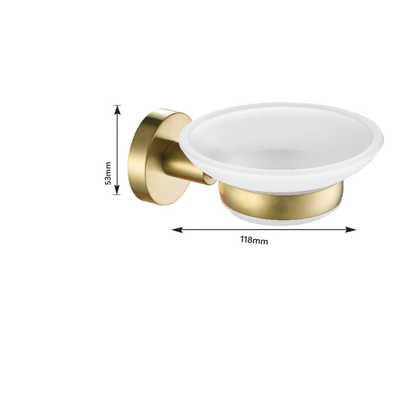 gold wall mounted soap dish