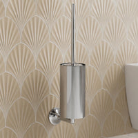 wall mounted Chrome toilet brush holder with brush 