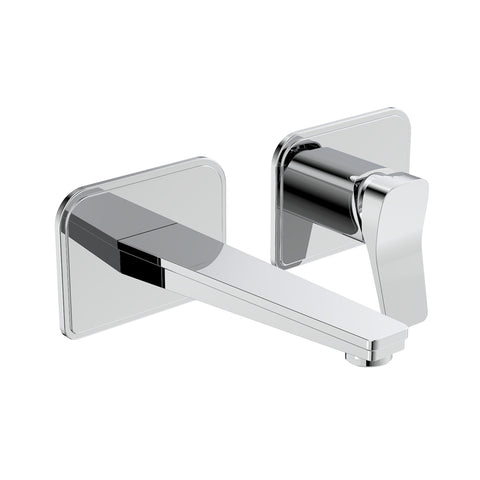 chrome wall mounted basin mixer tap