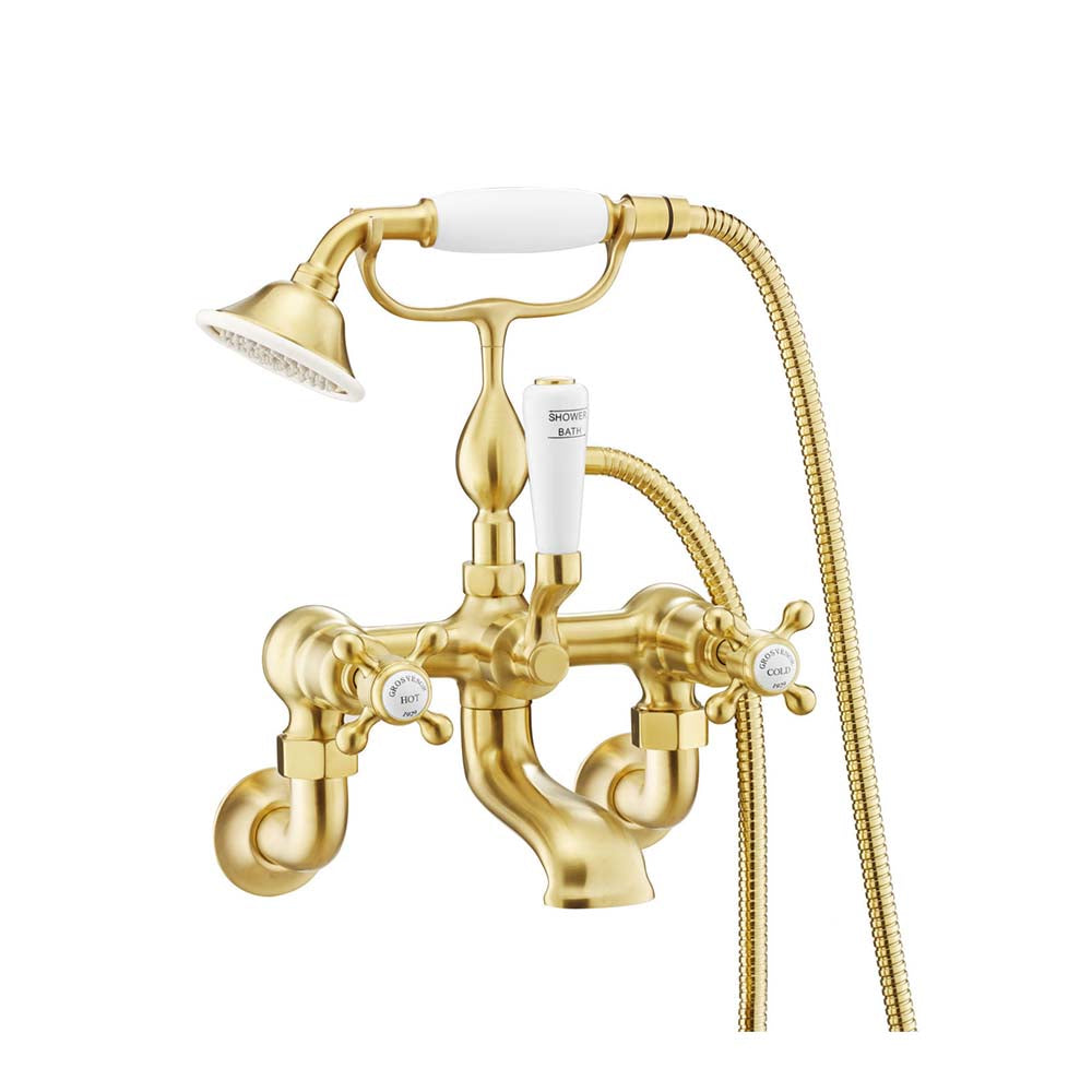 brass bath tap with shower