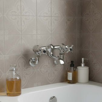 Black Pinch Wall Mounted Traditional Bath Filler Tap Secondary image