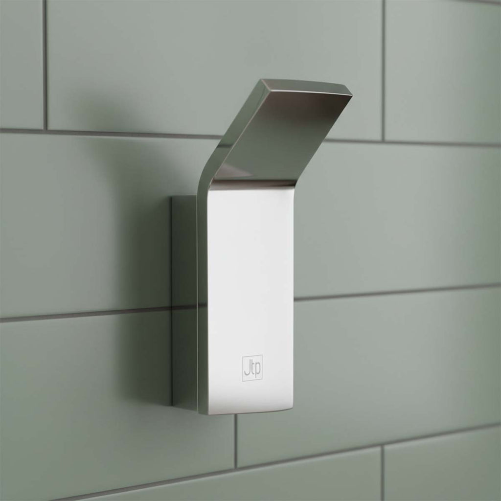 wall mounted single robe hook - chrome 