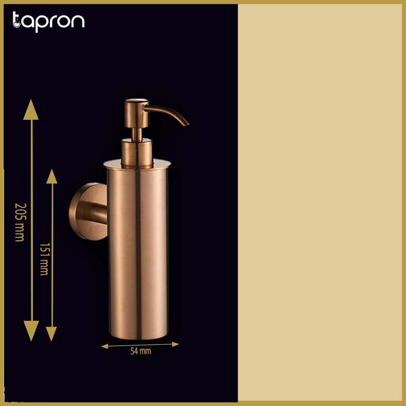 bronze wall mounted soap dispenser-Tapron