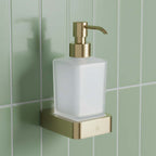 wall mounted soap dispenser gold