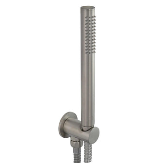 Brushed Stainless Steel Holder with Hose and Slim Hand Shower Secondary image