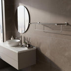 wall mounted stainless steel towel bar holder with rails 
