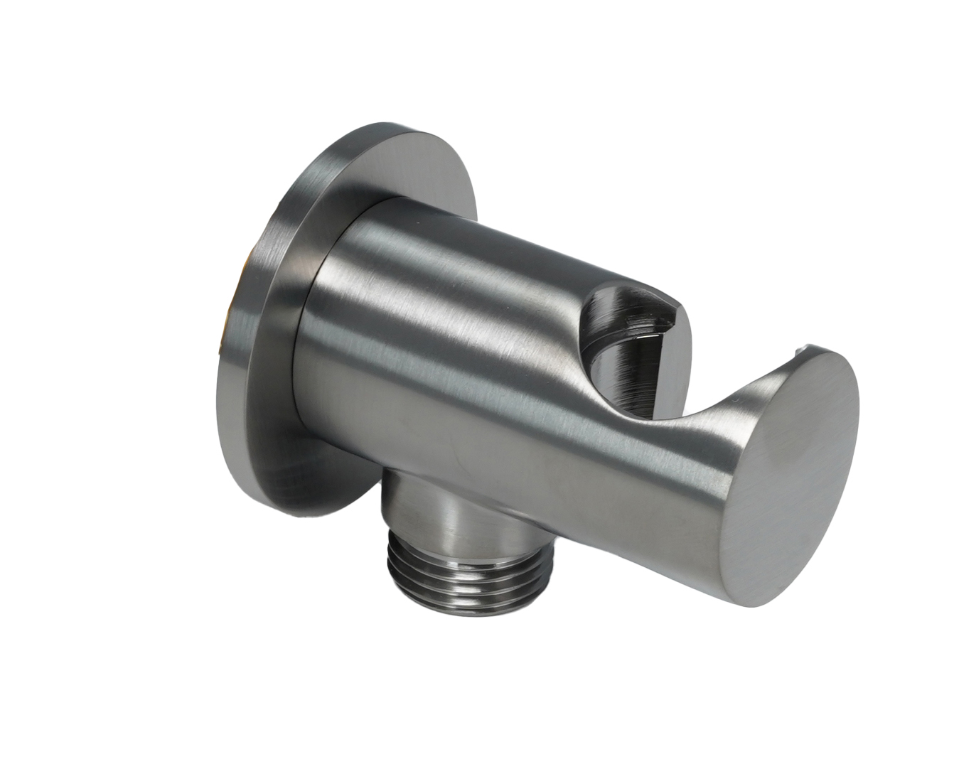 Wall-Mounted Shower Outlet Elbow for Hand Shower- Brushed Black Secondary image