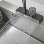 gunmetal kitchen tap pull out and waterfall 