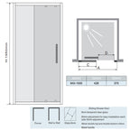sliding shower door enclosure - tapron