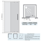 shower enclosure sliding door - Tapron