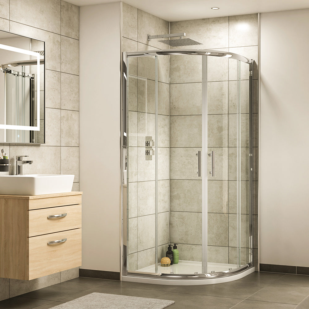 shower enclosure offset quadrant - tapron