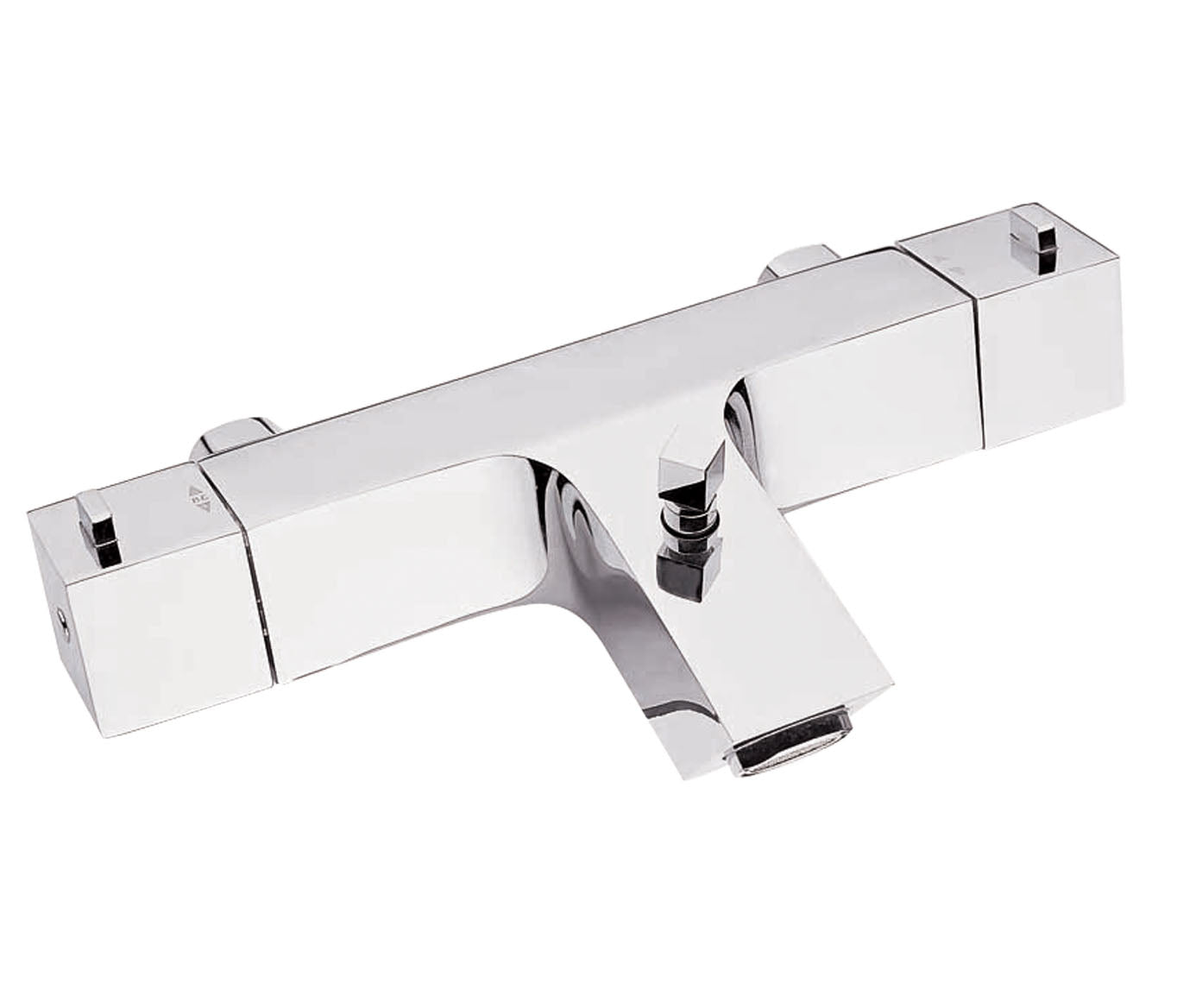 Square Deck  Mounted Thermostatic Bath Shower Mixer without Kit  