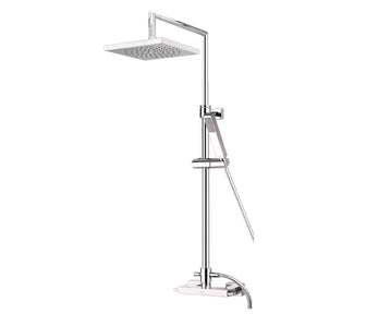 Shower Riser with Adjustable Shower Head and Shower Handset Main image