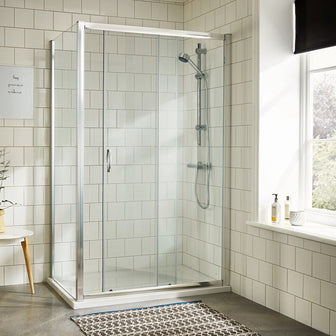single sliding door shower enclosure - tapron Main image