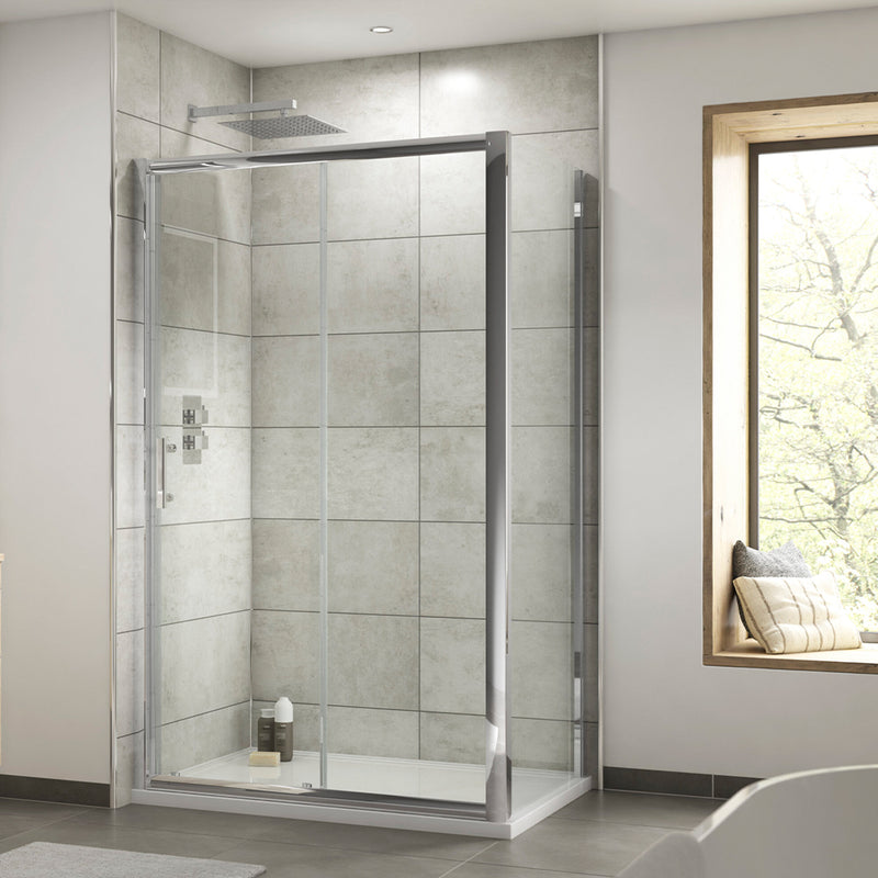 shower enclosure with sliding door - tapron