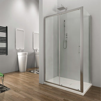 Sliding Shower Enclosure - 1400x1850mm - 6mm Secondary image