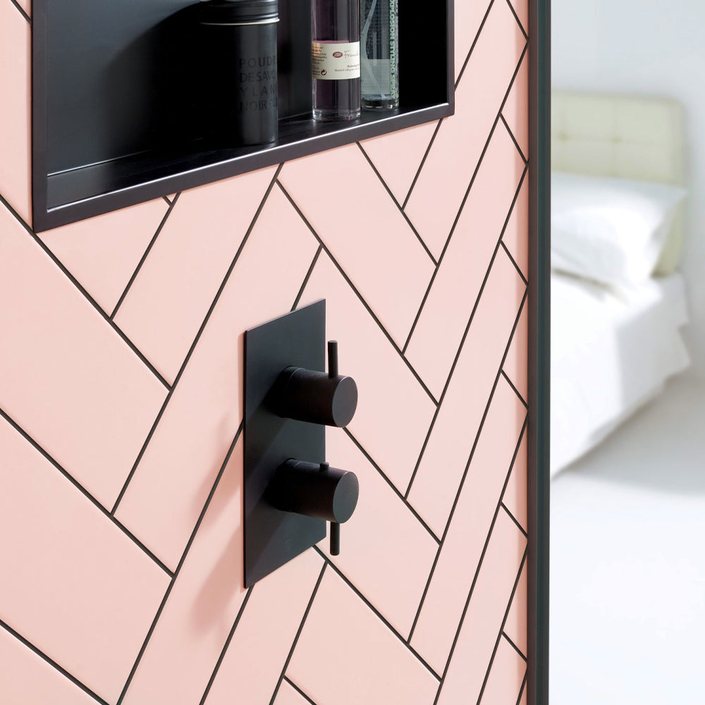 Black 1 Outlet Thermostatic Concealed Shower Valve Main image