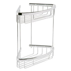 Twin Triangle Corner Shelf Basket