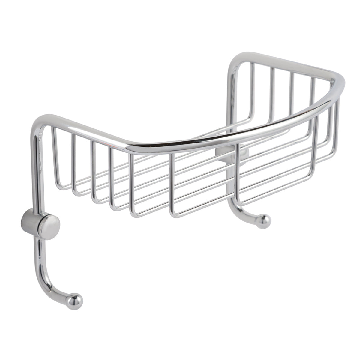 Large Wall Shelf Basket with Hooks Main image