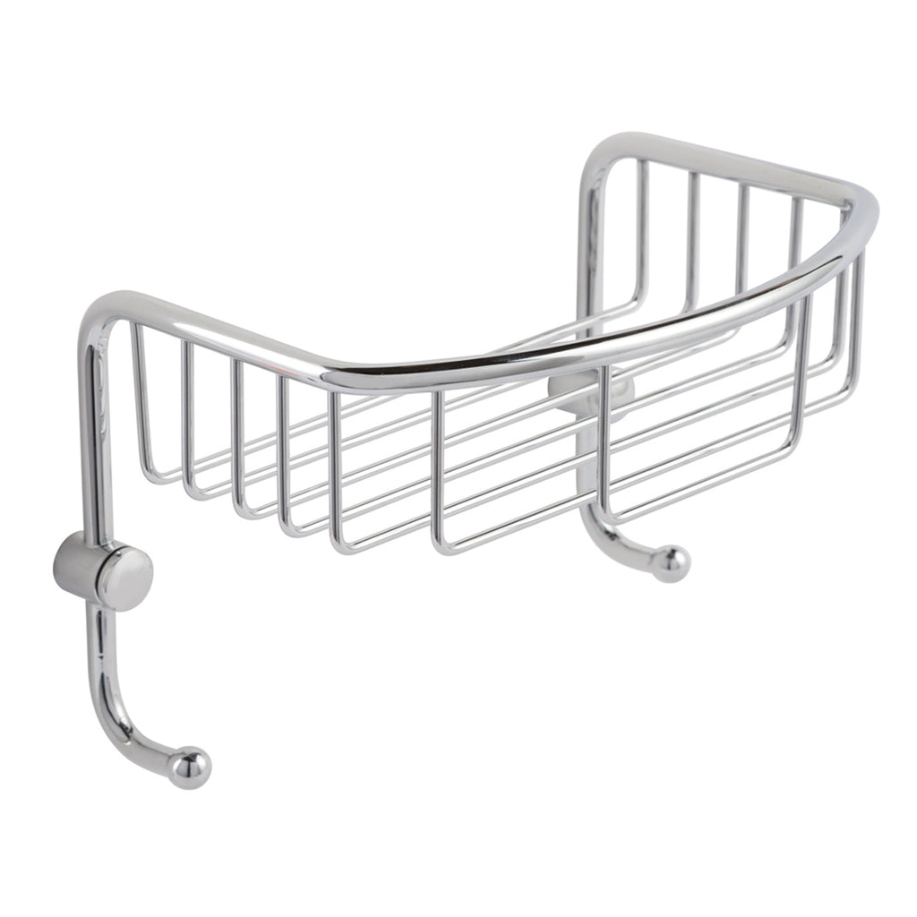 Large Wall Shelf Basket with Hooks