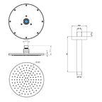ceiling mounted shower arm - tapron