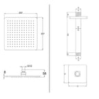 square ceiling shower arm - Tapron