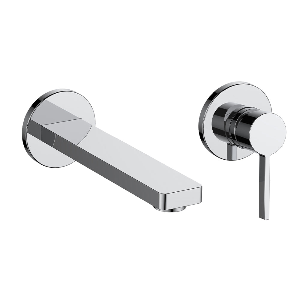 2-Hole Wall-Mounted Single-Lever Basin Mixer Tap- Chrome Secondary image