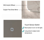 SMD-Led touch sensitive memory brightness Mirror 