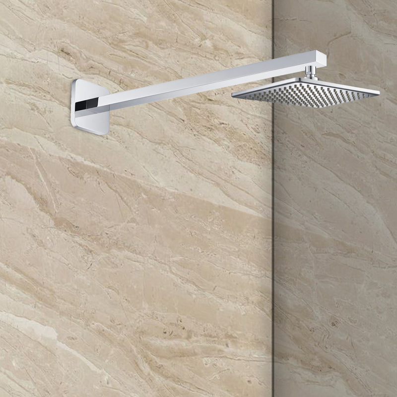 Premium Wall Mounted Shower Arm 390mm - Chrome Finish