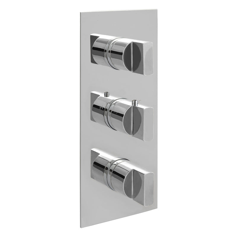 shop Thermostatic Concealed 3 Outlets Shower Valve Triple Handle from tapron