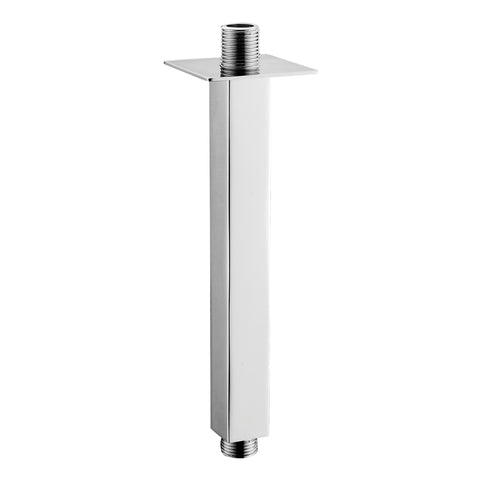 Square Ceiling Shower Arm with Chrome Finish, 200mm Projection