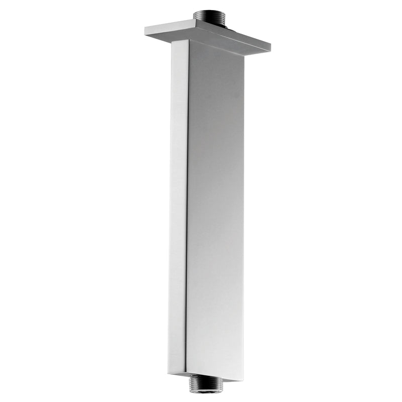 Rectangular Brass Ceiling Shower Arm with Chrome Finish, Projection 300mm [42016]