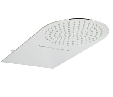 Sleek Round Flat Fixed Waterfall Shower with Dual Function - 500mm