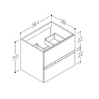 basin vanity unit 600mm - Tapron