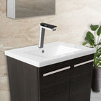 AXEL Modern Deck-Mounted Single Lever Tall Black Basin Tap with Chrome Finish, MP 0.5 [74009MBH]