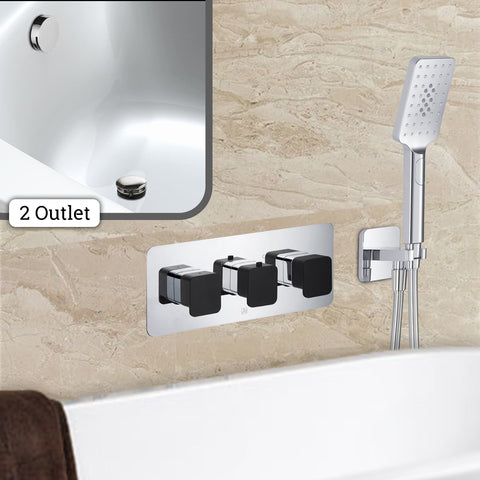 AXEL Thermostatic Concealed 2 Outlet Shower Valve 