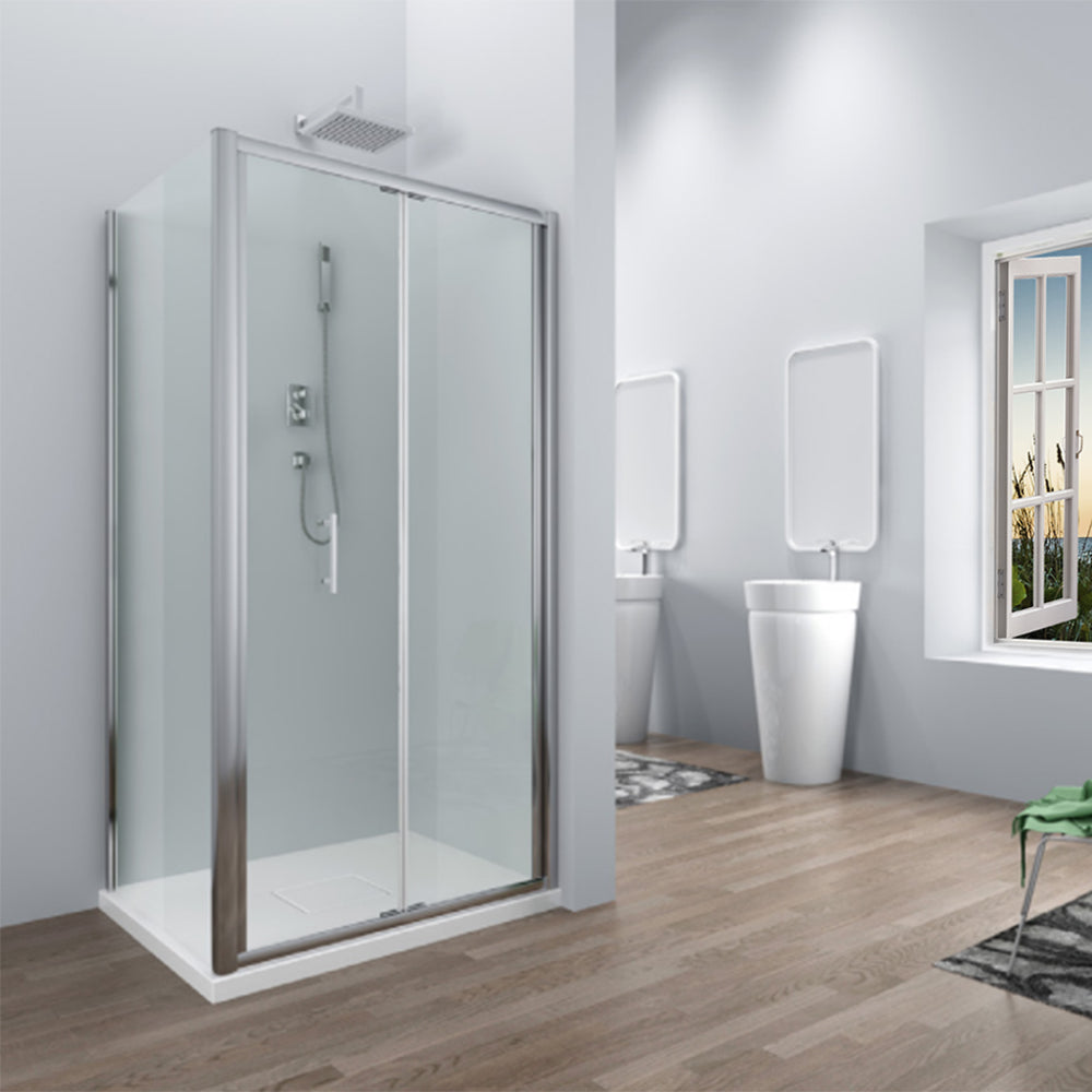 Bi-fold Semi Shower Enclosure - 1950mm - 6mm Secondary image