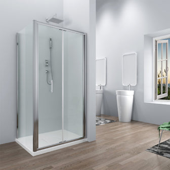 Bi-fold Semi Shower Enclosure - 1950mm - 6mm Secondary image