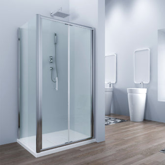 Silver Bifolding Shower Enclosure -1850mm Secondary image
