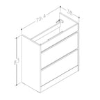 white basin vanity unit - Tapron