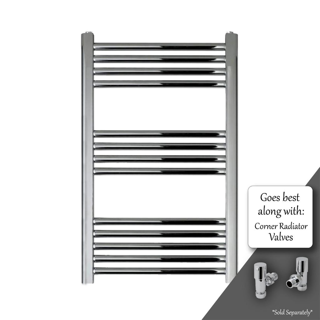 brushed chrome towel rail radiator